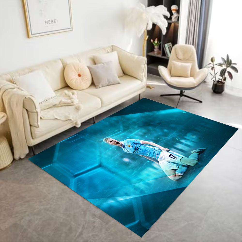 Football Player Celebration Moment Floor Mat Suitable for Balcony Playrooms Bedrooms Entryway Antislip Carpet Anime Office Decor