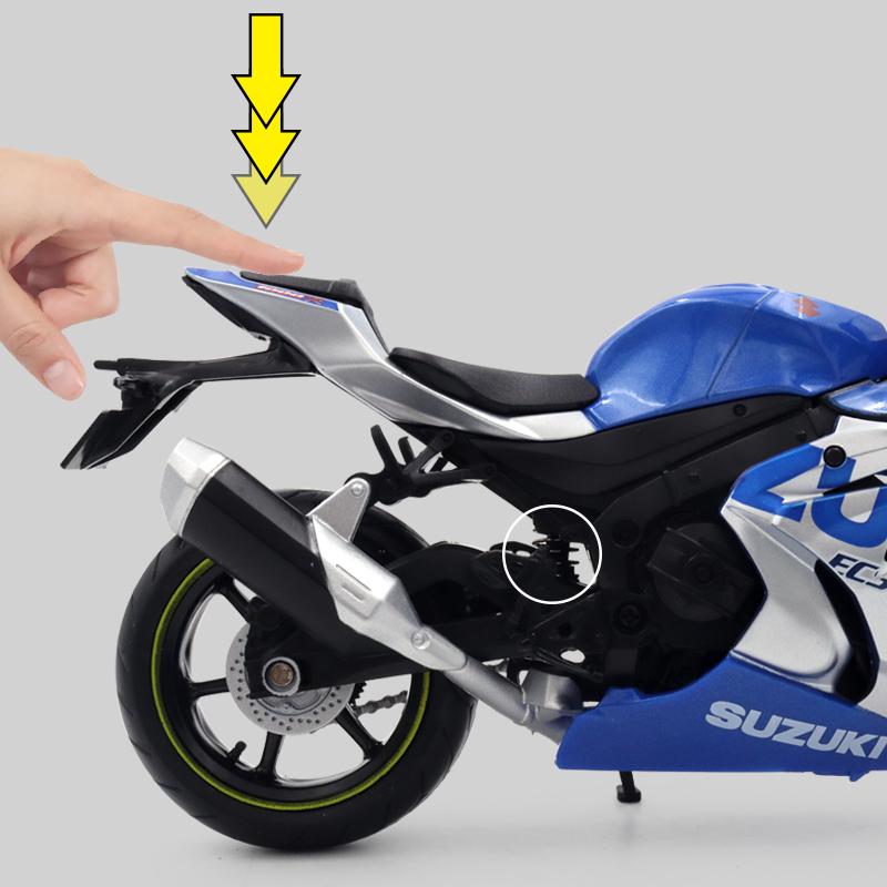 1/12 Suzuki GSX-R1000R литой гоночный мотоцикл модель имитация литой металл уличный спортивный мотоцикл модель коллекция детский подарок