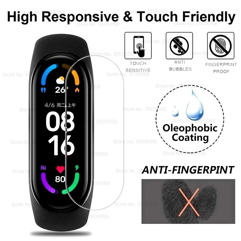 Гидрогелевая пленка для Xiaomi Mi Band 7 6 5 4 3 Band6 MiBand6 9D изогнутая защитная пленка Xiomi MiBand 6 умный браслет не стекло
