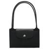 Longchamp Сумка на плечо Le Pliage Green 28 с длинными ручками складная экологически чистый холст с отделкой из коровьей кожи пельмень портативная средняя 2605919001