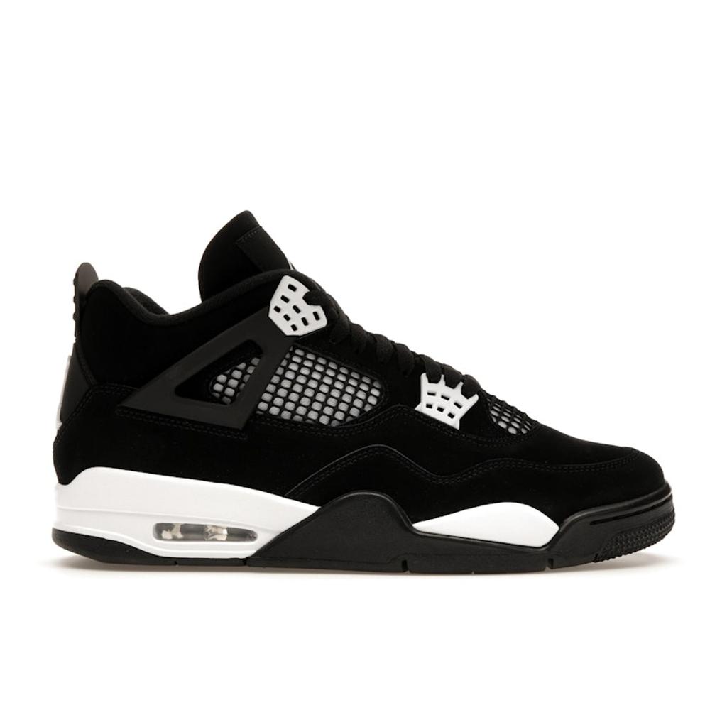 Кроссовки Air Jordan 4 Retro White Thunder Unisex черные FQ8138-001