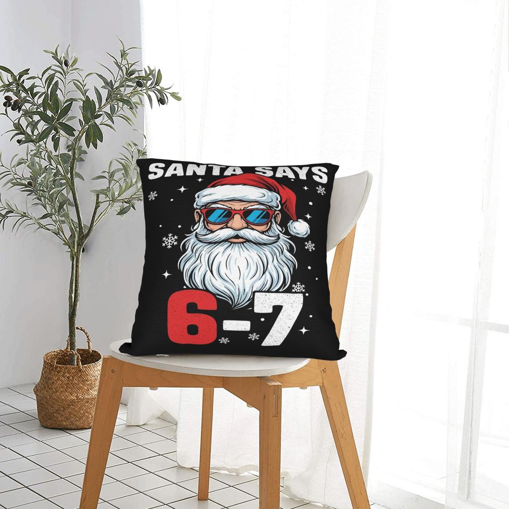 67 Christmas Six Seven Pillow Case  Soft Pillow Cover For Living Room Chair Funny Pillowcases