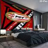 Philips Sport Vereniging Custom Name Wall Tapestry Aesthetic Wall Hanging Printed Fabric Blanket Decorative Tapestries for Bedroom Living Room Home De