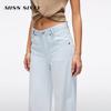 Miss Sixty Женские прямые джинсы из смесовой конопли, лето 2025