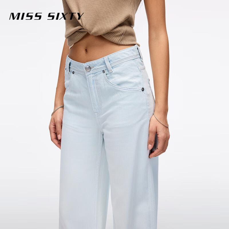 Miss Sixty Женские прямые джинсы из смесовой конопли, лето 2025