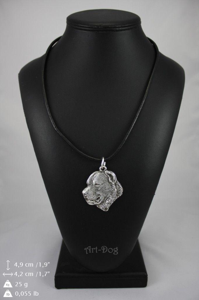 Central Asian Shepherd Dog - Dog necklace in gift box, silver-plated locket for dog fan, striking pendant by Art-Dog brand
