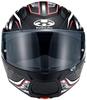 OGK Kabuto RYUKI ENERGY Motorcycle Helmet System, Flat Black/Red (Size: L)