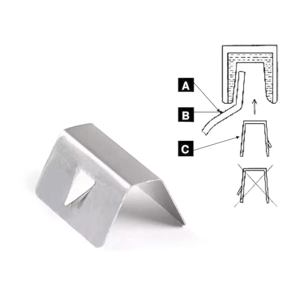 Зажимы для ветровых дефлекторов из нержавеющей стали, фиксирующий зажим для универсального автомобиля, надежно удерживает ваши ветровые дефлекторы на месте