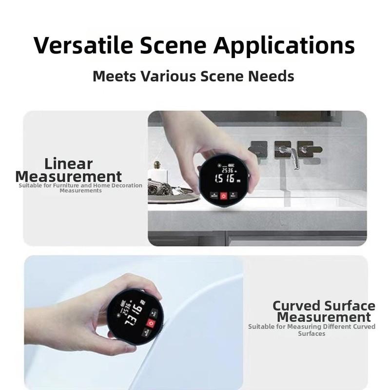 Electronic Distance Meter with Roller Mechanism for Accurate Measurement up to 99 999 Meters ABS Material Compact Size