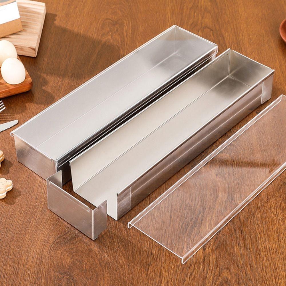 Baking Mold Removable Design Tiramisu Cake Mold Rectangular Non-Stick Bread Mold DIY Stainless Steel Mousse Mold Cheesecake