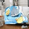 1pc Blanket Jeff the Land Shark1 Print Design, Lightweight Blanket for Sofa, Bed- Soft &Warm, Gift for All Seasons like Christmas, Halloween