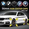4 шт. 56 мм Центральная заглушка колеса автомобиля Логотип Значок ступицы Покрытие дисков Для E46 E38 E60 E90 E93 F20 F30 X3 X5 Синий Белый Черный Юбилейная