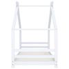 VidaXL Cadre de Lit d'enfant Sommier à Lattes Cadre à Lattes Meuble de Chambre à Coucher Maison Intérieur Blanc 90x200 cm 289612