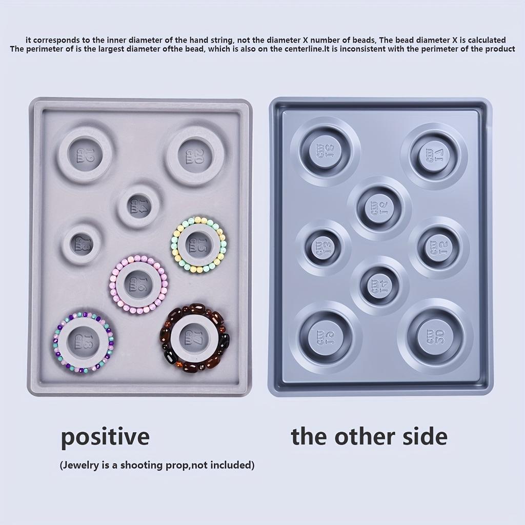 1 шт. Пластиковая доска для дизайна ювелирных изделий, подходит для изготовления браслетов, ожерелий своими руками