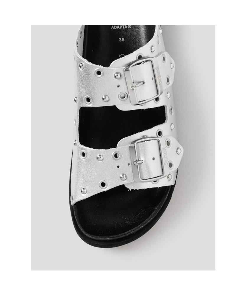 Scholl (Women) Ring Two-Strap Cork Sandals Light Grey (Hh64K2C112)