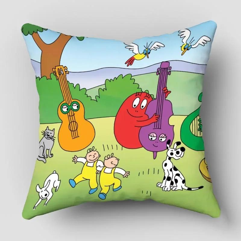 Наволочки Барбапапа Животные Снеговик Принт Наволочка Декоративная Зимняя Праздничная Вечеринка для Дивана