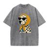 2026 Summer Retro Dalmatian Print T-Shirt Unisex Polyester Breathable Short Sleeve Oversized Loose Casual Daily Tops