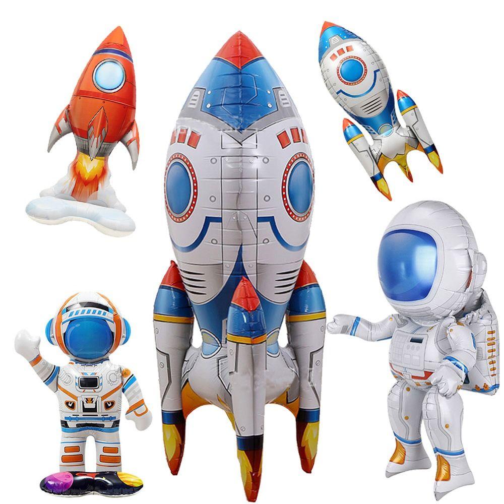 Ракета-космонавт Воздушный шар в форме стоящей ракеты Воздушный шар в форме астронавта Детский душ