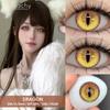 FUNSACHY 2pcs Anime Cosplay Contact Lenses Colored Lens for Crazy Halloween Solid Color Blue Contacts Pink Beauty Pupil Yearly