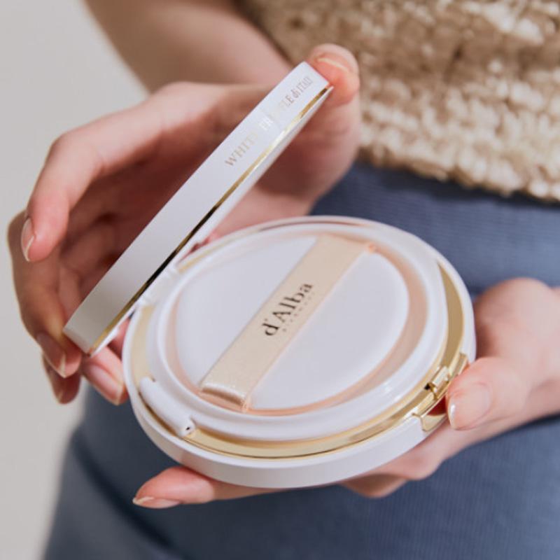 d'Alba Vegan Waterfull Fresh Sun Cushion 25g (SPF50+PA++++) - Skin Cooling, Whitening&Wrinkle Improvement (2 Options)