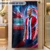 Beach TowelErling Haaland Custom Name Text Personalized Soft Towel for Beach Pool Indoor Home Decor Gift