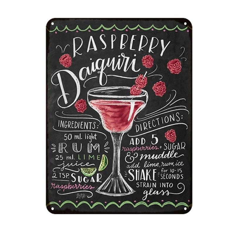 Summer Time BEER Retro Metal Tin Signs Mojito Cocktail Plaque Vintage Poster Bar Pub Art Stickers Wall Decor 20x30cm