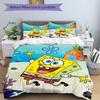 3pcs SpongeBob SquarePants Bedding Set - 1 Soft Quilt Cover + 2 Pillowcases, Machine Washable - Suitable for All Seasons, Perfect Gift for F