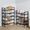 Five Layer Shoe Rack Large Capacity Simple Multi-Layer Armrest Shoe Rack Simple Dust-Proof Shoe Rack Storage Rack Dormitory Shoe