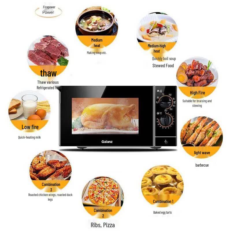 Galanz 23L Flat Plate Microwave Oven with Grill CN plug (adapter included)