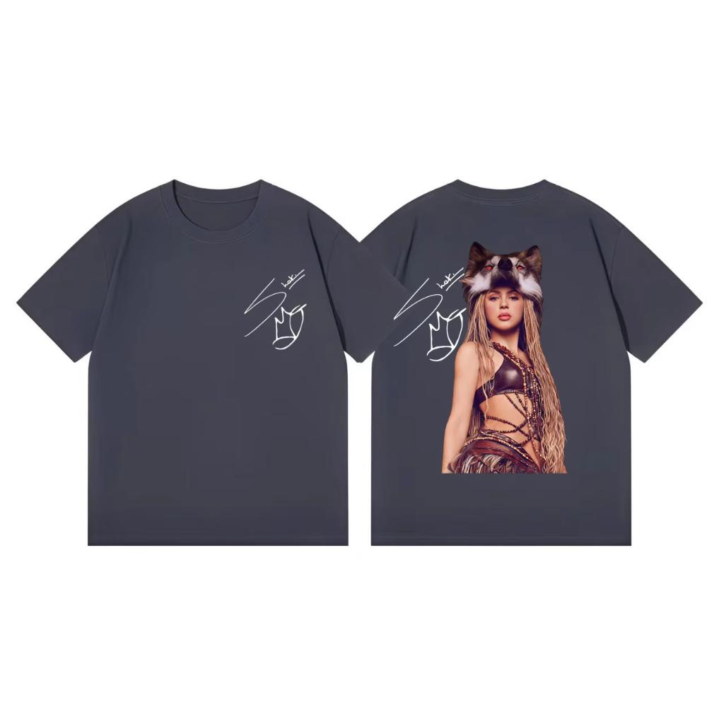 2027 New Singer Shakira World Tour New T Shirt Unisex's WoUnisex Fashion Aesthetic Short Sleeve T-shirts High Quality Cotton Oversized