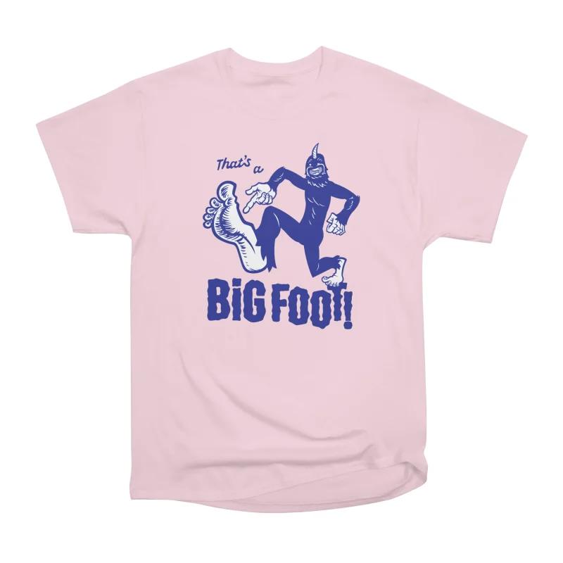 Men Casual Shirts Short Sleeves THAT IS A BIG FOOT Tees Oversized T-shirts