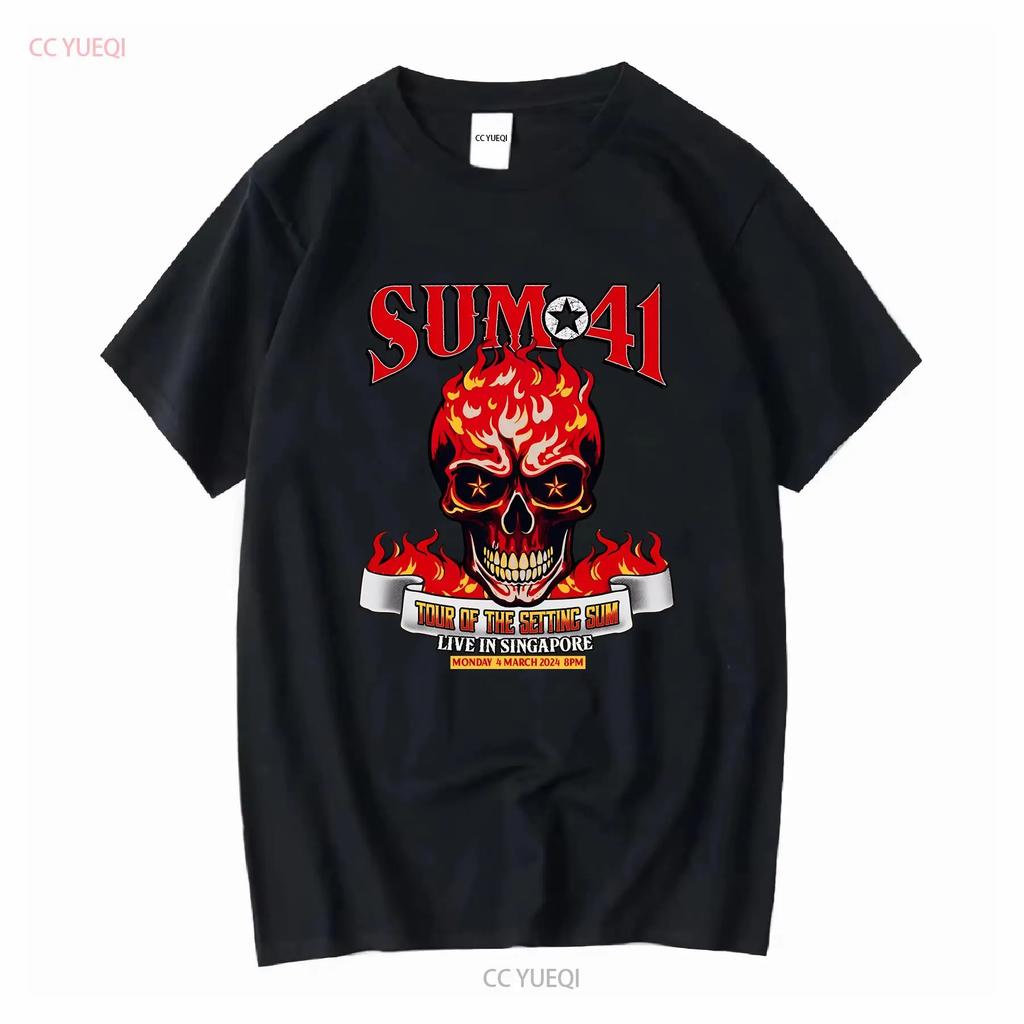 Sum 41 Tour 2024 Live In Singapore S To 5xl T Shirt Ss967 Long Or Short Sleeves Vintage Washed Stylish Designer Clothes Soft