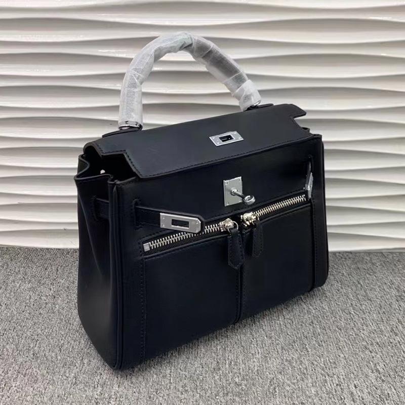 Новая сумка Lakis с двойными молниями и широкими плечевыми ремнями, высококачественная, с несколькими карманами, хорошая текстура, натуральная коровья кожа