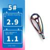 5pcs Stainless Steel Eye Ceramic Ring O Ring fishing rod Hot Tip Repair Kit  Fishing rod repair
