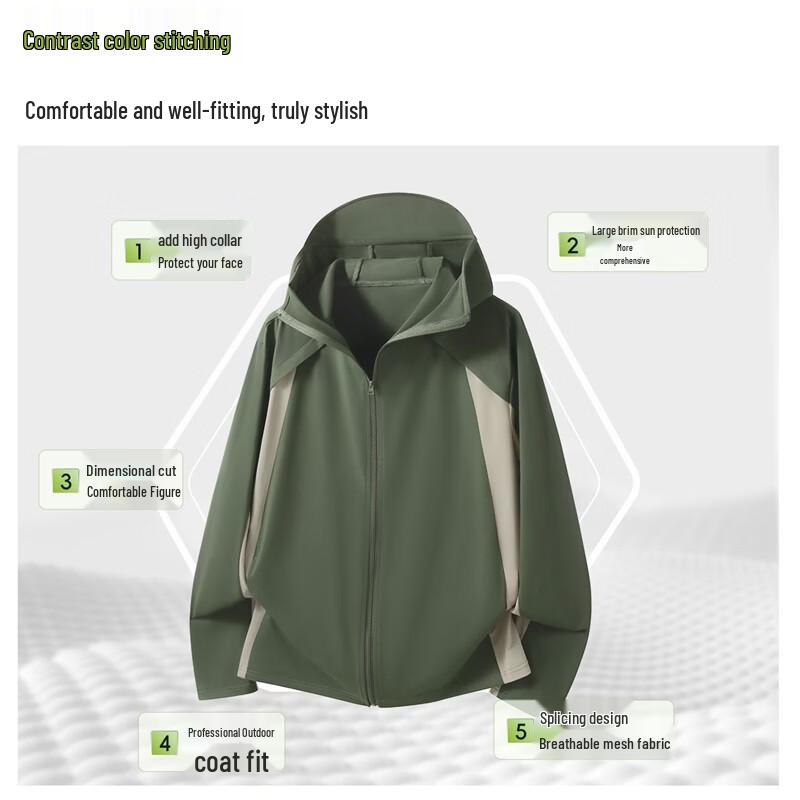 VANCL Men's Cooling UV Protection Hooded Sun Jacket
