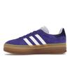 Adidas Gazelle Bold Energy Ink Gum Women Sneakers Blue Cloud-White Collegiate-Purple IE0419