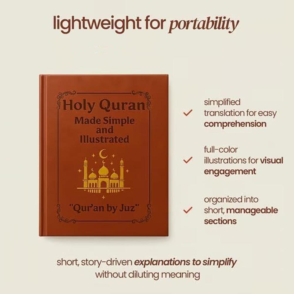 The Complete Illustrated Quran Guide Clear Explanation with Full 114 Surahs for Easy Understanding Study
