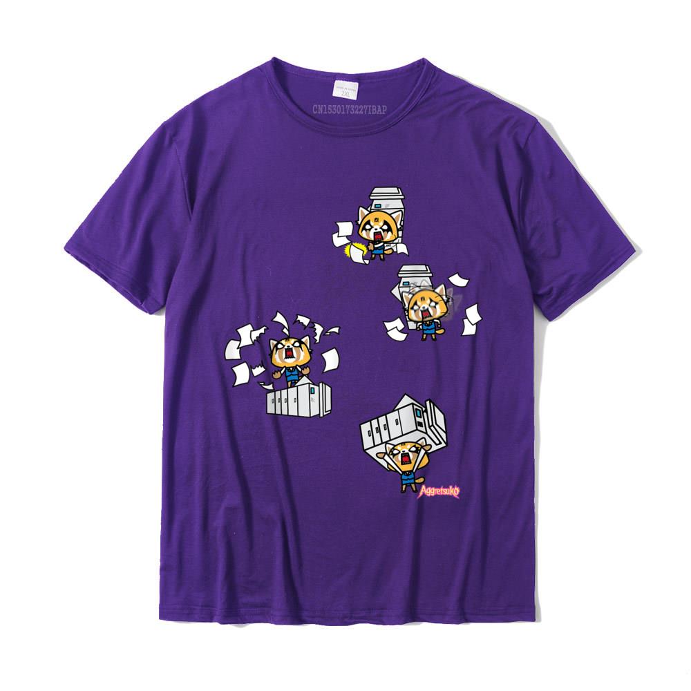 Aggretsuko Rage Against The Copy Machine Tee Shirt Custom Cotton Tops Shirt Birthday Family Top T-Shirts
