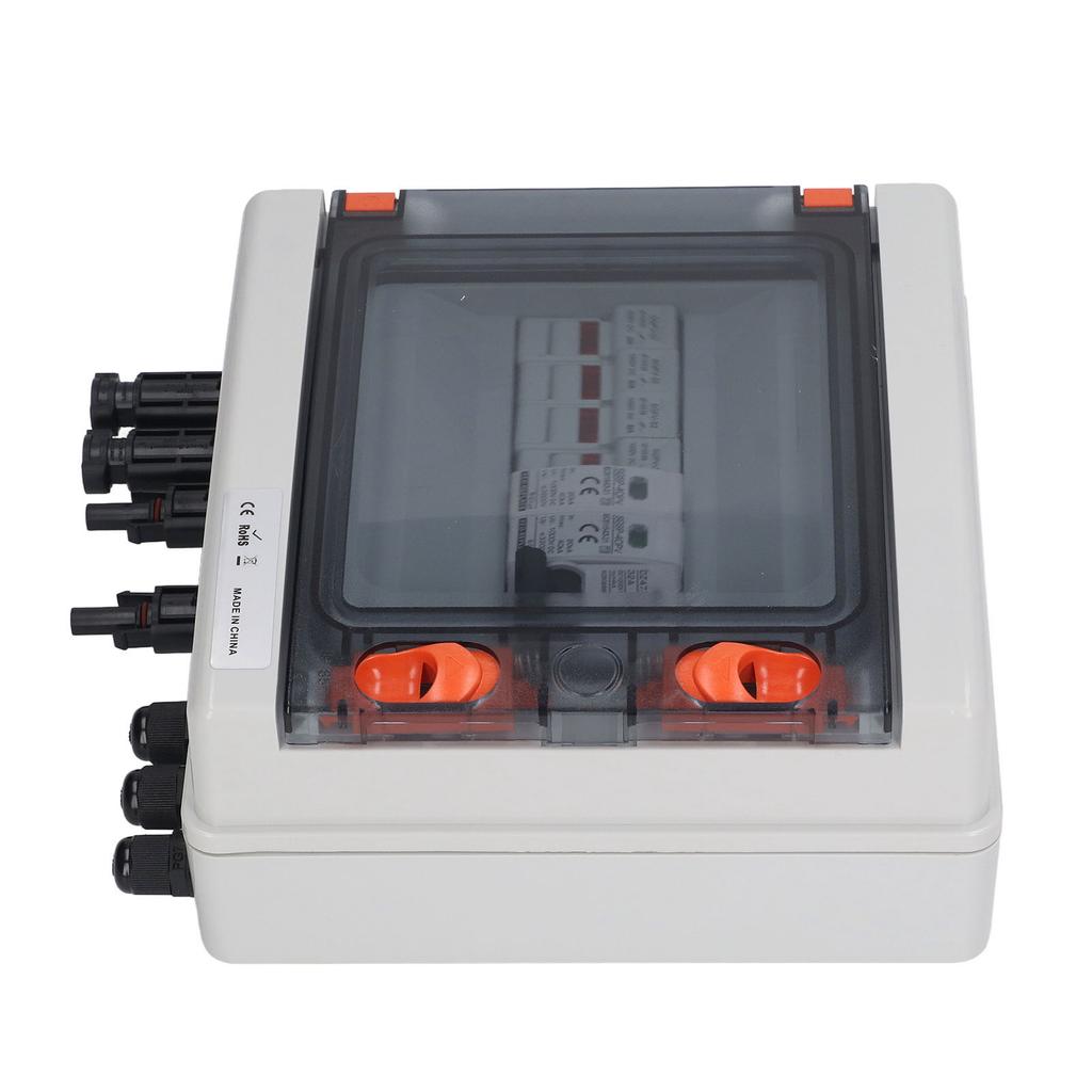 4-рядный 15A солнечный PV распределительный щиток с предохранителем 2 в 2 выхода молниезащита PV распределительный щит DC1