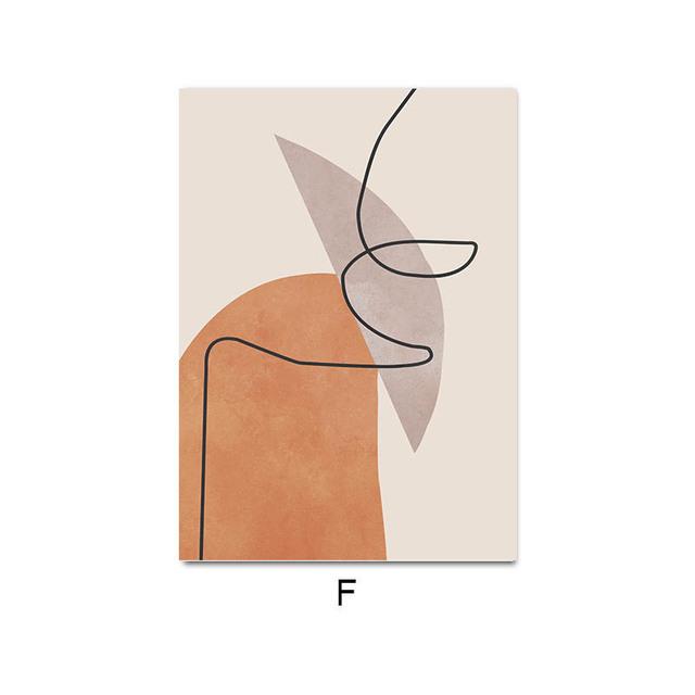 Черная Африканка Бохо Луна Рука Лист Абстрактное Настенное Искусство Холст Живопись Постеры и Принты Настенные Картины для Декора Гостиной Без Рамы