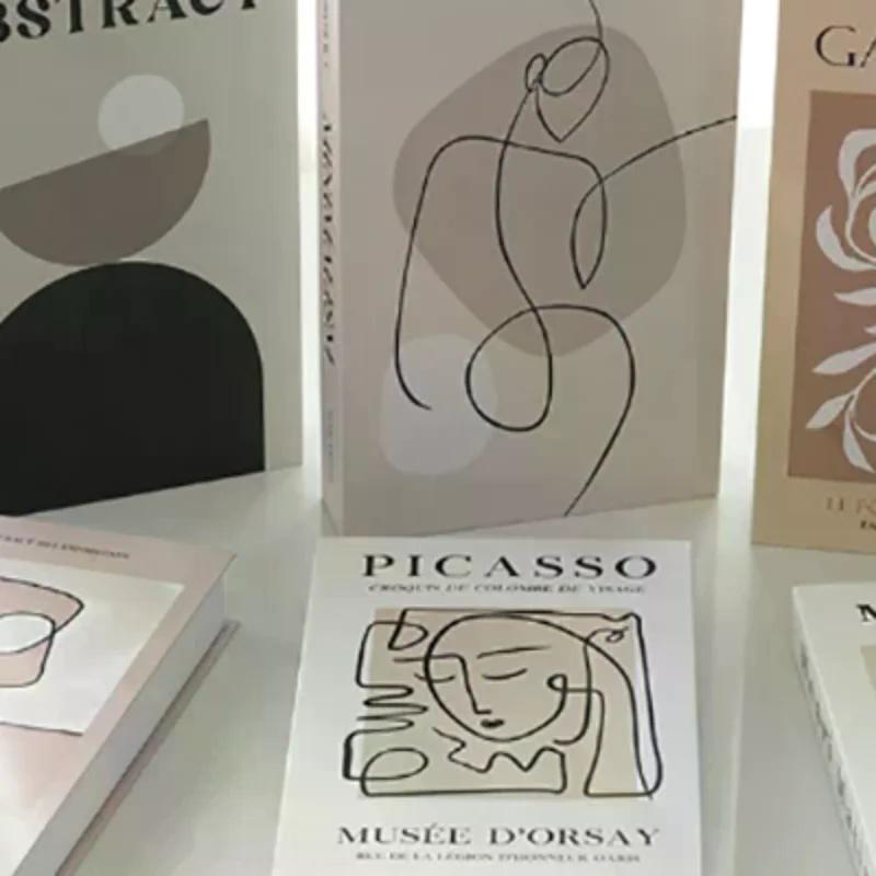 Открывающаяся роскошная фальшивая книга-шкатулка Декор для дома Модный Париж Декоративные книги Украшение интерьера Кофейный столик Спальня Украшения