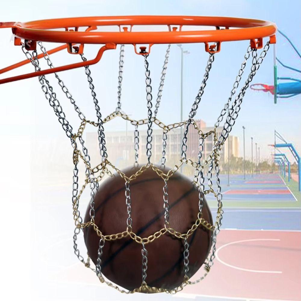 Metal Chain Basketball Target Net Basket Frame Steel Basketball Net Outdoor Courts