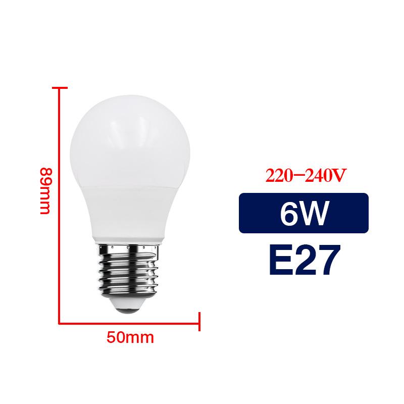 Energy-efficient E27 Globe LED Bulb - Super Bright Plastic-Clad Aluminum for Indoor Use