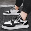 Fashion Mens Casual Shoes Leather Breathable Sports Shoes New Platform Walking Shoes Hard-Wearing Sneakers Mens Vulcanize Shoes