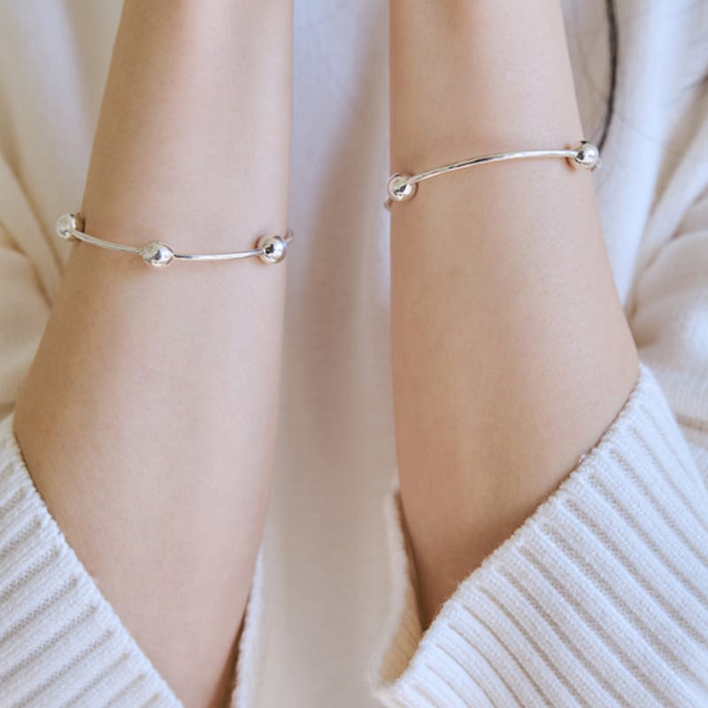COLLECT SYNERGY trio ball cuff bracelet