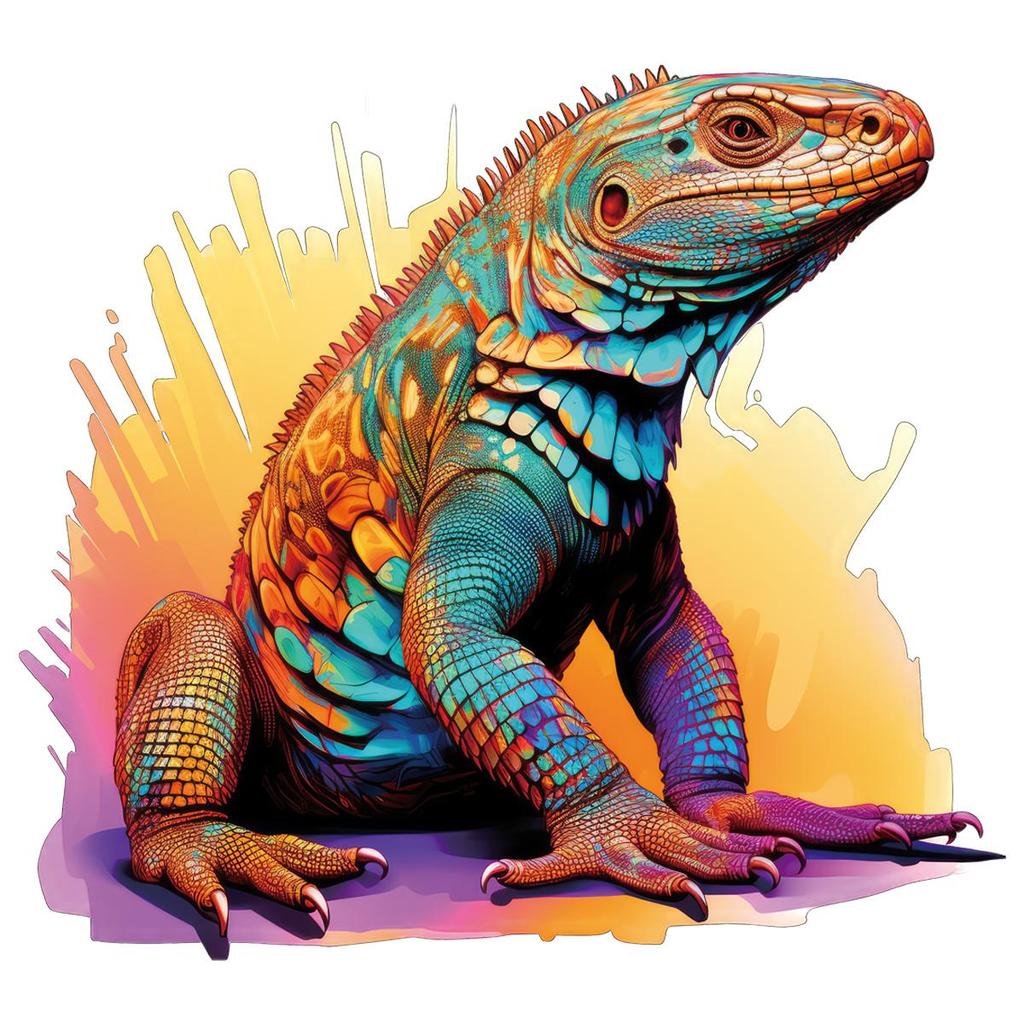1/2pcs Colorful Lizard Heat Transfer Sticker, DIY Dangerous Pet Iron-On Decals For Clothes, T-Shirt Making, Pillow Decorating