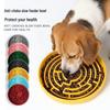 Dog Slow Feeder Bowl with Suction Cup, Non-slip, Easy-Clean Silicone Pet Bowl
