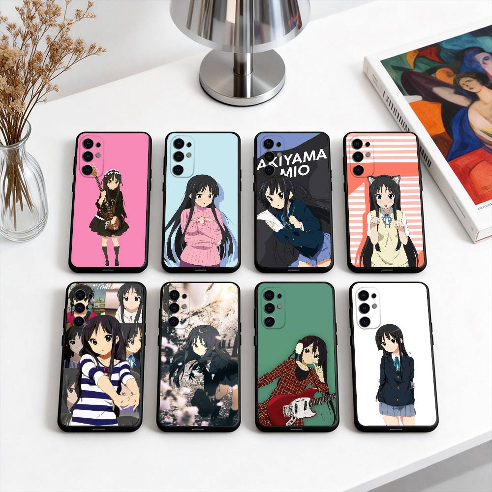 K-K-ON Мио Акияма-KMA Чехол для телефона Samsung S25, S24, S21, S22, S23, S30, Ultra, S20, Plus, Fe, Мягкий силиконовый черный чехол