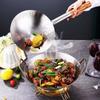 Chinese-style Stir-fry Wok Stainless Steel Water Ladle Kitchen Cookware Frying Pan  Canteen