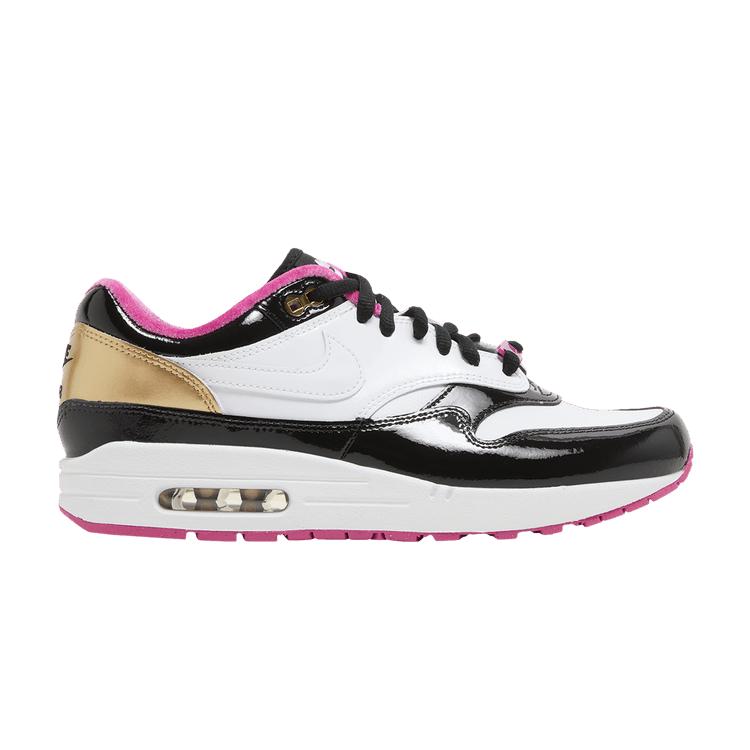 Men's Sneakers Nike Air Max 1 PHANTACi Grand Piano (2024) White/White-Black-Metallic Gold-Pink Rise